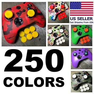 Set of Silicone Rubber Skin Case Cover Paw Analog Grips For Xbox One Controller - Image 1 of 4