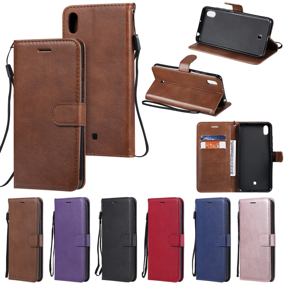 Luxury PU Leather Flip Wallet Case Phone Cover for LG V20 V30 V40 V50 K12 Plus - Image 1 of 4
