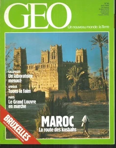 GEO 86.Bruxelles, kasbhas du Maroc, Galapagos, Le Louvre, Indiens Cuna... - Imagen 1 de 1