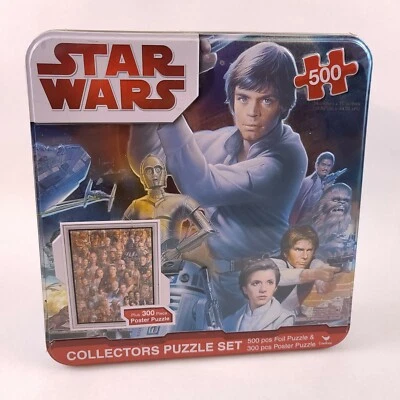 Juego de rompecabezas de coleccionistas de Star Wars rompecabezas de 500 piezas + rompecabezas de póster de 300 piezas Foto 1 de 4