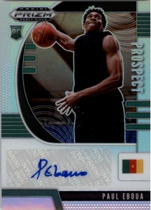 2020-21 Panini Prizm Draft Picks Prospect Autographs Silver #53 Paul Eboua Auto
