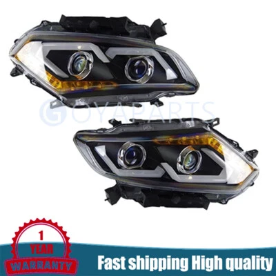 Full LED Headlight Assembly For Nissan X-trail 2014-2016 Rogue Left Right Pair - Image 1 of 4