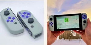 Brand New!! Official Nintendo Switch Classic SNES Style JoyCon Controller Set - Picture 1 of 10