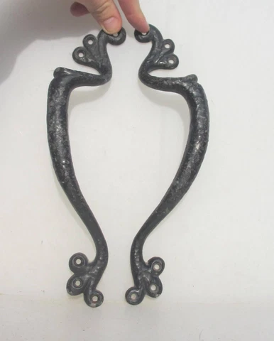 Vintage Iron Door Handles Shop Pulls Old Art Nouveau Cover