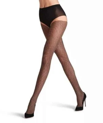 Medias de pata de gallo Falke para mujer - talla pequeña - negras Foto 1 de 4