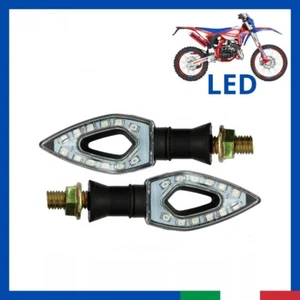 Paar Universal Motorrad Blinker LED SEQUENZIELL kurz schwarz zugelassen Minarelle AM6 - Bild 1 von 5