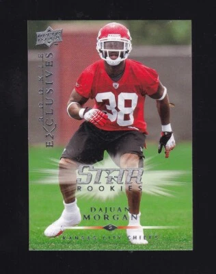 2008 Upper Deck Rookie Exclusives Dajuan Morgan Rookie #RE13 Kansas City Chiefs - Image 1 of 2