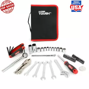 51 Piece Auto Motorcycle Tool Kit Carbon Steel Durable Compact Storage Case New - Picture 1 of 2