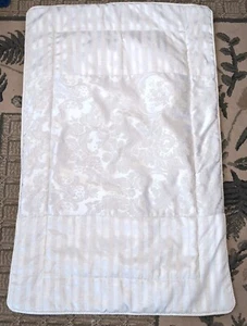 Waterford Essex Court Pillow Sham Off White 42" x 27" Large Floral Damask Stripe - Picture 1 of 8