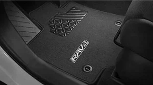 2019-2025 Toyota Rav4 Genuine OEM Carpet Floor Mat set 2pc Black PT206-42190-01 - Picture 1 of 7