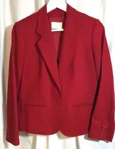 Blazer vintage para mujer Pendleton 8 rojo 100 % lana virgen excelente - Imagen 1 de 7