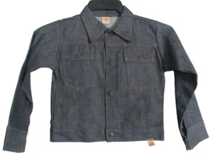 NEW Vintage Unbranded size 7 blue denim kids jean jacket RN# 26991 - Picture 1 of 3
