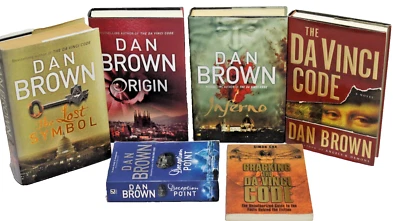 Dan Brown Book Set 6x Da Vinci Code Inferno Origin Lost Symbol Deception Point - Image 1 of 4