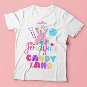 Camisa de cumpleaños Candy Land / Camisa de cumpleaños Candyland / Suministros de fiesta Candy Land - Imagen 1 de 5
