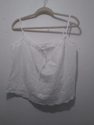 Aria Top XL 码白色孔眼 — 第 1/3 张图片