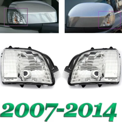 A Pair Wing Mirror Turn Signal Light Lamp Lens For Volvo XC70 XC90 2007-2014 - Image 1 of 4