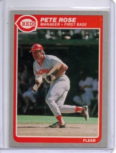 Pete Rose 1985 Fleer - #550 Cincinatti Reds - Picture 1 of 2