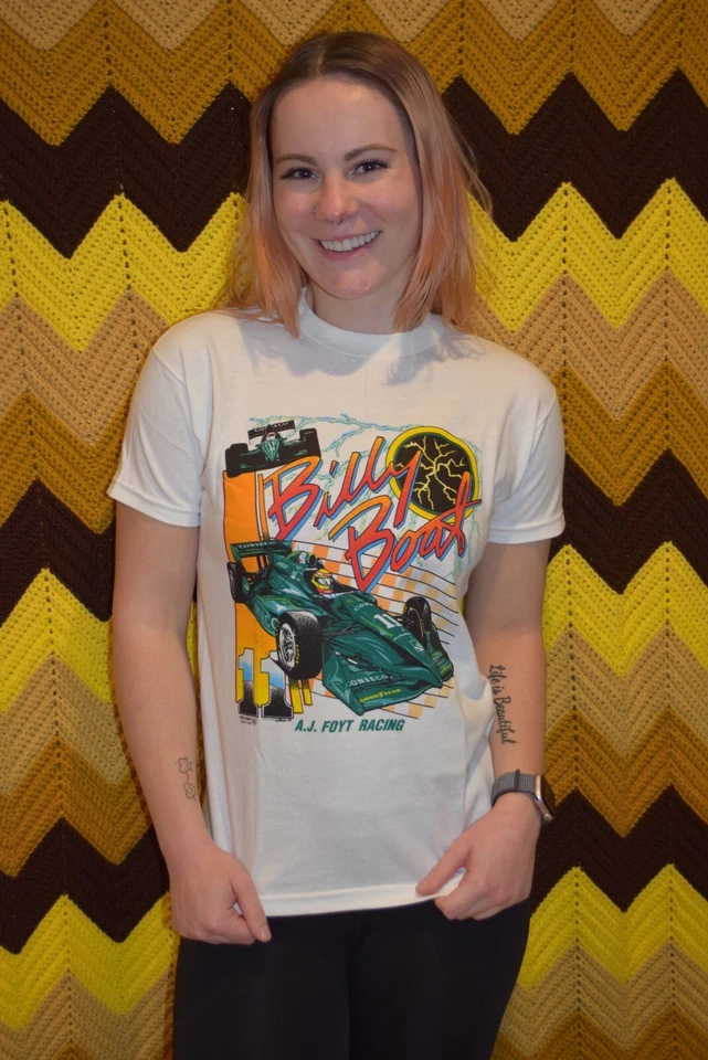 Camiseta Billy Boat Inday Car AJ Foyt Racing Usada en Excelente Condición Para Mujer Med? Comprobar medidas Foto 1 de 4