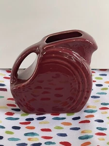 Mini Lanzador de Disco Fiestaware Cinnabar Fiesta Retirado Rojo Profundo - Imagen 1 de 9