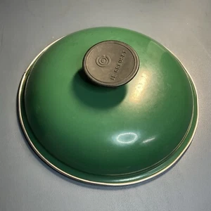 Le Creuset Cast Iron Enamel B LID ONLY Green 7-3/4” For 2 Qt Dutch Oven - Picture 1 of 5