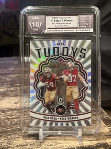 2023 Panini Donruss Optic - Best Tuddys Nick Bosa, Fred Warner SILVER HOLO PRIZM - Bild 1 von 3