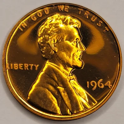 1964 GEM PROOF LINCOLN MEMORIAL CENT - Image 1 of 4