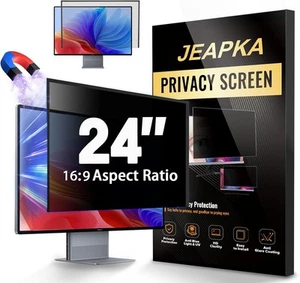 Hidden Design Magnetic Computer Privacy Screen 24 inch, Removable Privacy #R03 - Picture 1 of 5