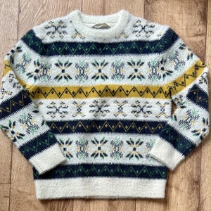 John Lewis Jungen Weihnachten Fair Isle Strickpullover Rundhalsausschnitt Alter 10 - Bild 1 von 3