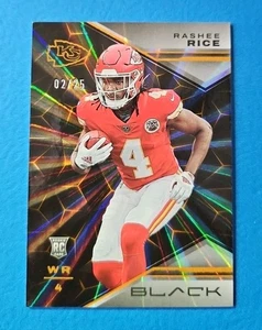 RASHEE RICE RC /25 🔥 2023 Panini Black Starburst #184 SSP 🔥 KANSAS CITY CHIEFS - Bild 1 von 2