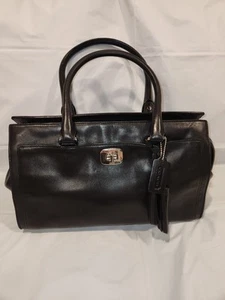 Coach Legacy CHELSEA Black Leather Carryall Satchel Handbag. GREAT CONDITION! - Picture 1 of 7