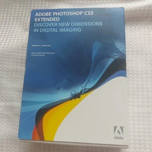 Logiciel informatique d'imagerie numérique étendue Adobe Photoshop CS3. Neuf dans sa boîte - Photo 1/5