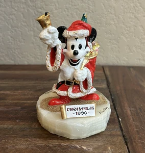 Vintage Ron Lee Disney Mickey Santa Figurine – Xmas 1990 Signed #1052/2750 LE - Picture 1 of 13