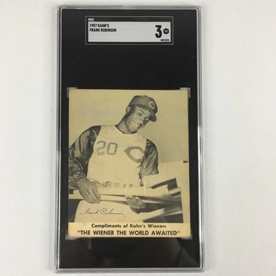 1957 Kahn's Wieners Frank Robinson SGC 3 READ - Image 1 of 4