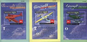 Bhutan MNH Sc # 1306-08 Flugzeuge - Bild 1 von 1