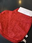 Set of 4–Nicole Miller VALENTINE’S DAY RED Heart Shaped Lace Placemats 15” NWT