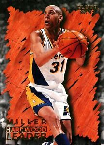 ✺Neu✺ 1996 INDIANA PACERS NBA-Karte REGGIE MILLER Fleer Hardwood Leader