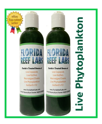 Fitoplancton LIVE 16 oz (1 x Tetra 8 oz y 1 x Nano 8 oz) - Florida Reef Labs® Foto 1 de 4
