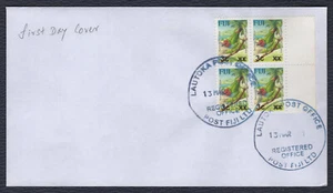 FIJI FIJI 2006, Birds Provisionals 3c en 1c, 4,5 mm de espacio, FDC, Mi D1151 SG 1314 - Imagen 1 de 2