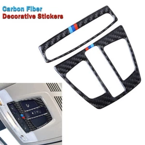 Cubierta del interruptor de luz de lectura de fibra de carbono para BMW Serie 3 4 F30 F34 13~2019 - Imagen 1 de 6