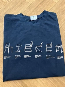 HIDDEN NY Furniture T-Shirt Navy White – Authentic Streetwear Graphic Tee Size M - Picture 1 of 1