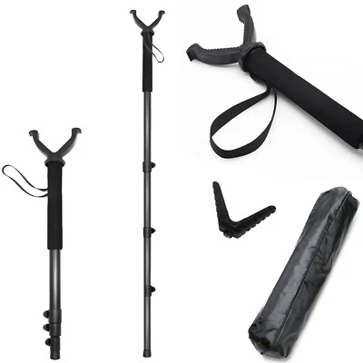 Adjustable Telescopic Hunting/Shooting Air Rifle Monopod Walking Stick - Image 1 of 4