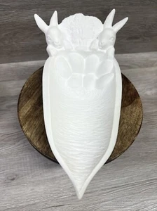 Keramik Biskuit bemaltfertig Ostern Karotten Platte Hase Ostereier Vintage - Bild 1 von 11