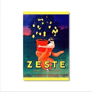 Póster vintage de comida y bebida, ralladura de limón con jugo de limón de Leonetto Cappiello - Imagen 1 de 4