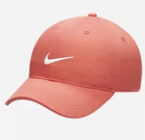 Women’s New🌿Nike Nike Dri-FIT Heritage86 Orange Cap Adjustable - Picture 1 of 4