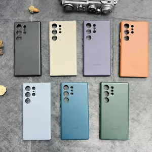 Funda de cuero delgada de lujo a prueba de golpes para Samsung Galaxy S24 Ultra/S23 S22 Ultra - Imagen 1 de 25