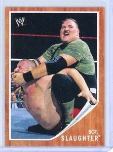 2011 Topps WWE SGT. SLAUGHTER Heritage Insert Card #H-48 - Picture 1 of 2