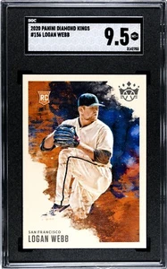 2020 Panini Diamond Kings #156 Logan Webb SGC 9.5 Mint+ SP Varation - Picture 1 of 2