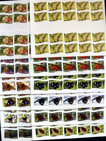 NIUAFO'OU- Butterflies,20x12St.(20 Imperf.Comp. sets in 12 Sheet )MNH**,CW 343B Cover