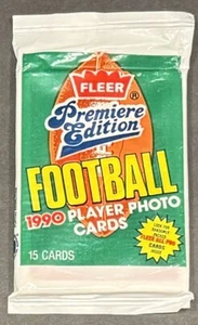 1990 Fleer Football Wax Pack - Deion Sanders RC !!! - Bild 1 von 2