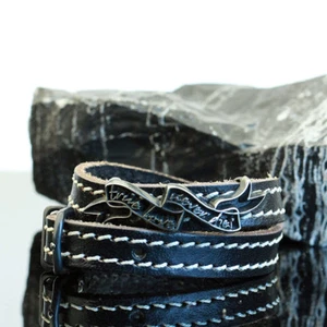 JJJ LA Leder Armband "TRUE LOVE NEVER DIES" Wickelarmband - Bild 1 von 5
